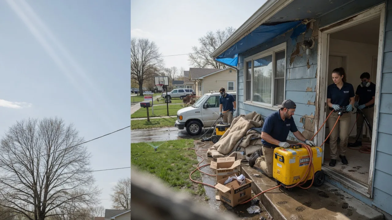 Basement Flood Cleanup in Coulterville, IL near me